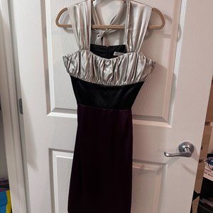 Steve Madden- Silk, Color block, A-line dress, Size 10